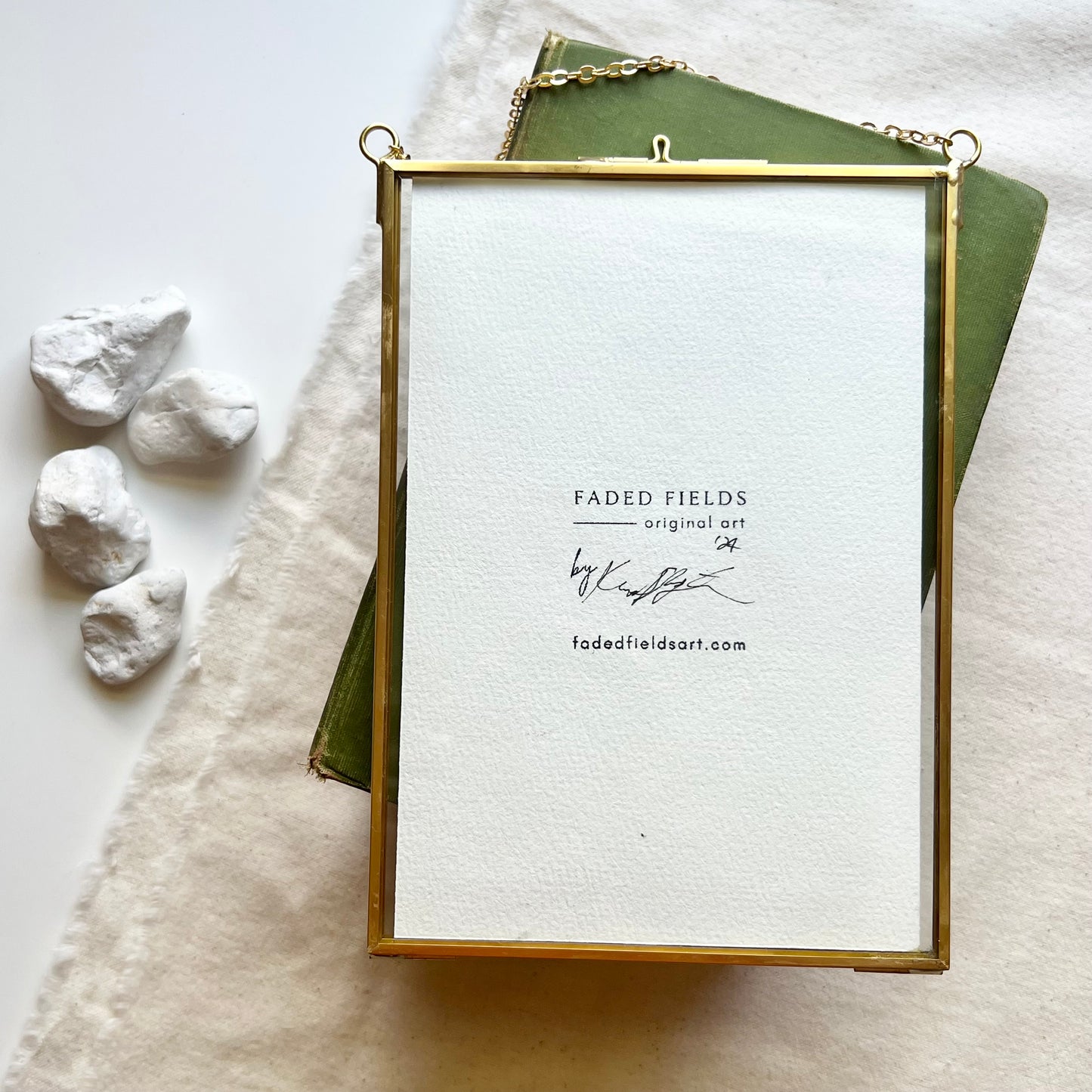 Floating Brass Frame - Beach Vaca