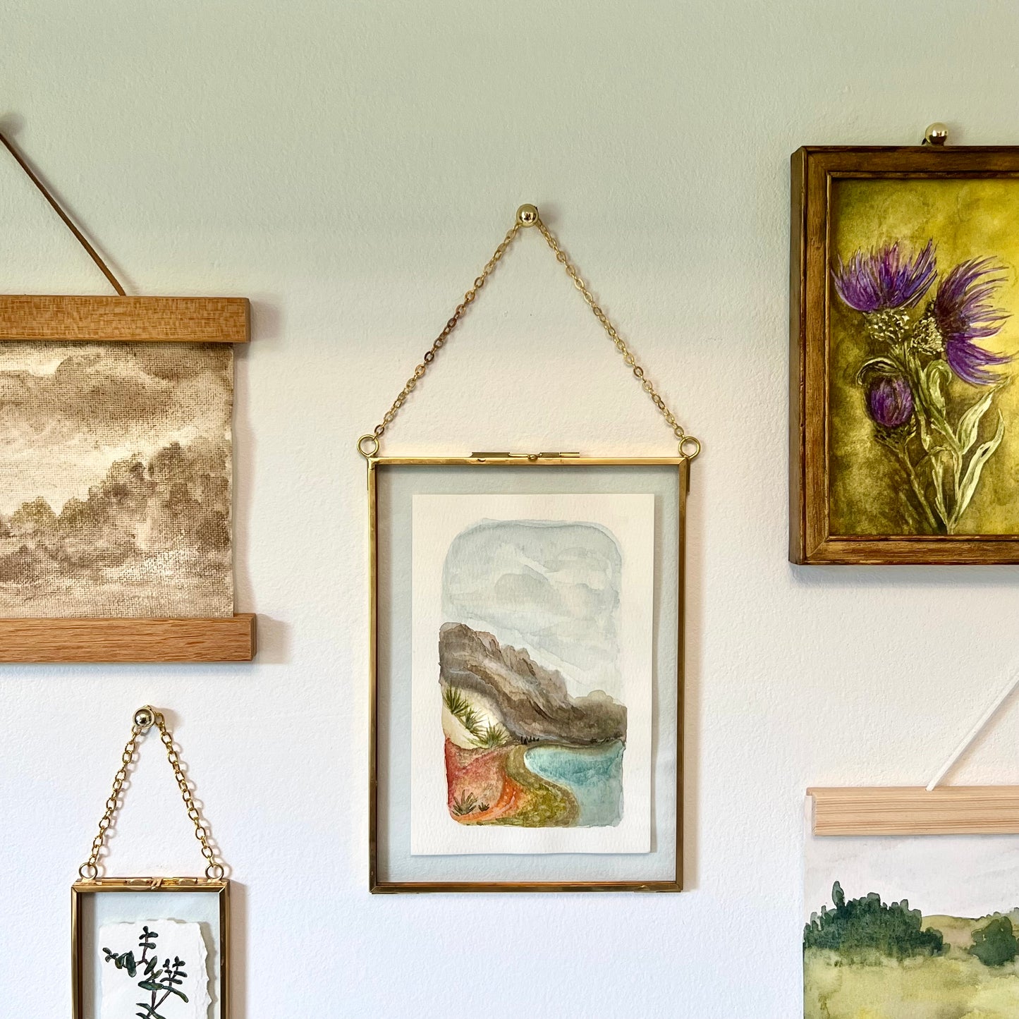 Floating Brass Frame - Beach Vaca