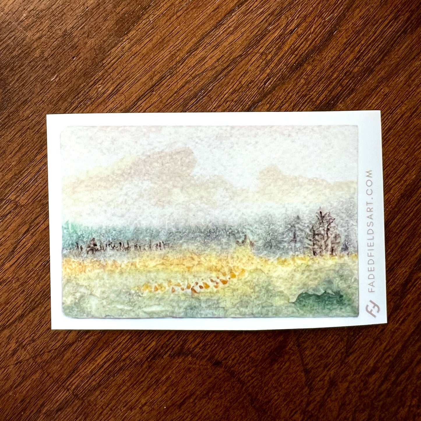 Faded Fields Stickers