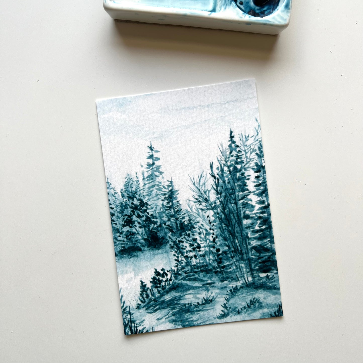 "Mayan Blue Trail" Art Print