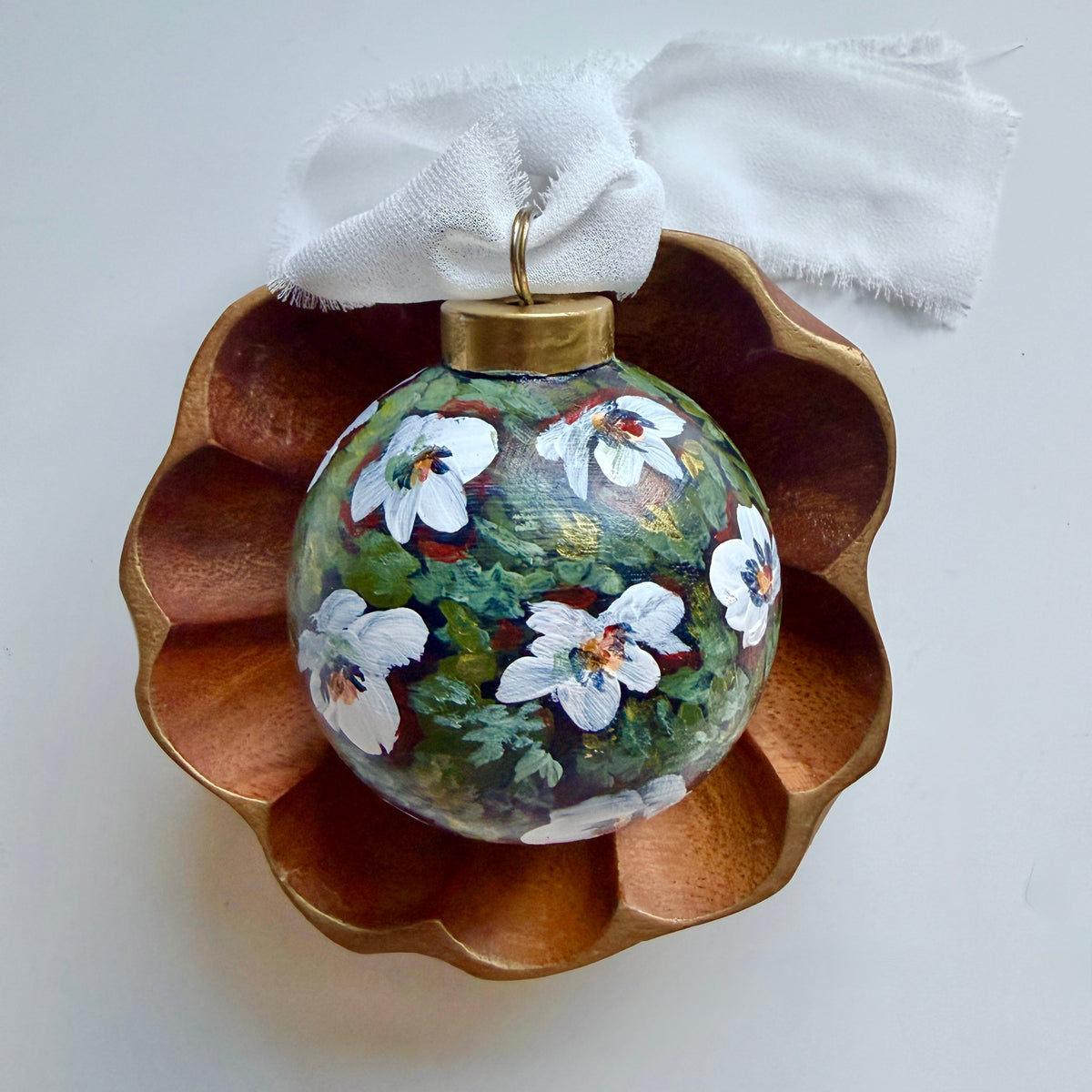 White Floral Ornament