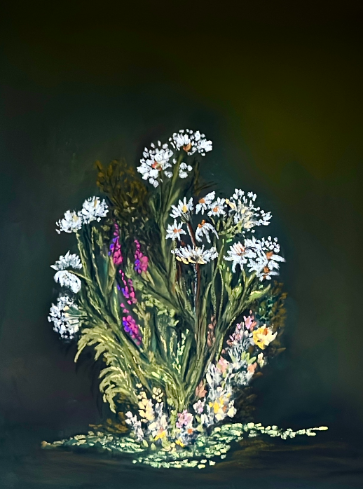 Moody Daisy Print