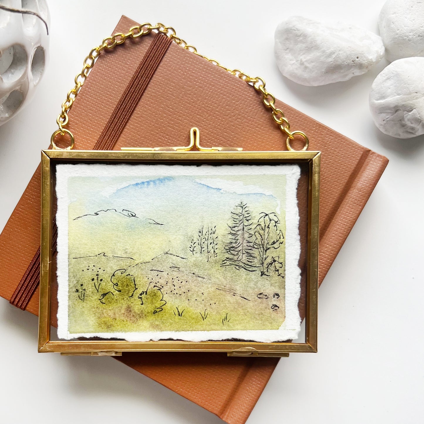 Floating Brass Minis - Sketch Landscape