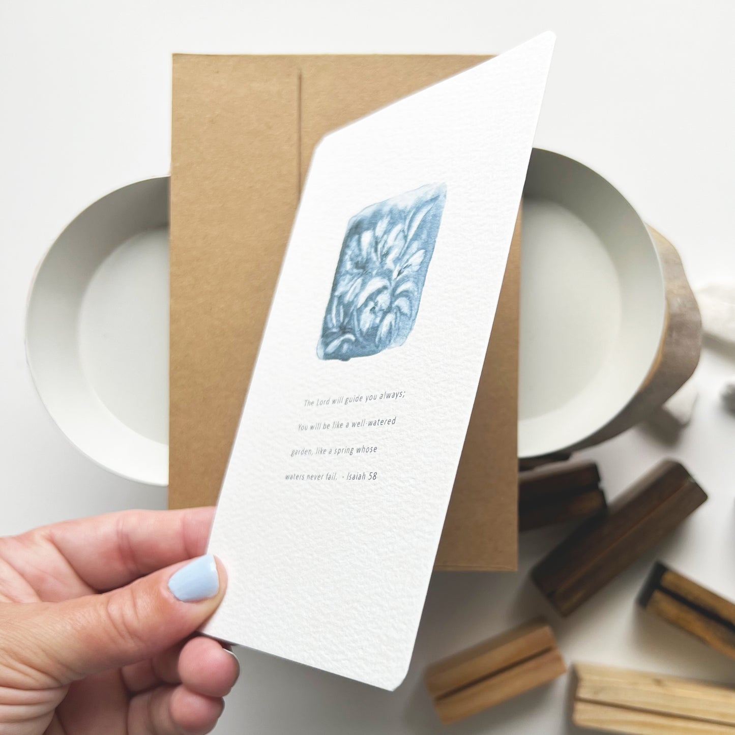 Inspiration Card - Blue Floral