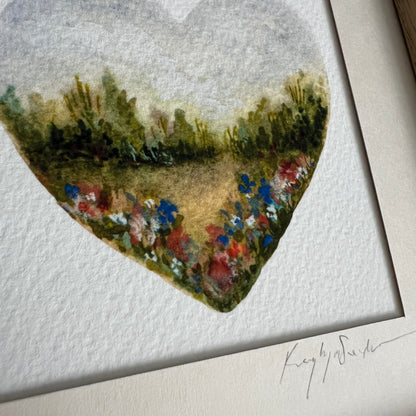 Landscape Heart 01 Framed Print