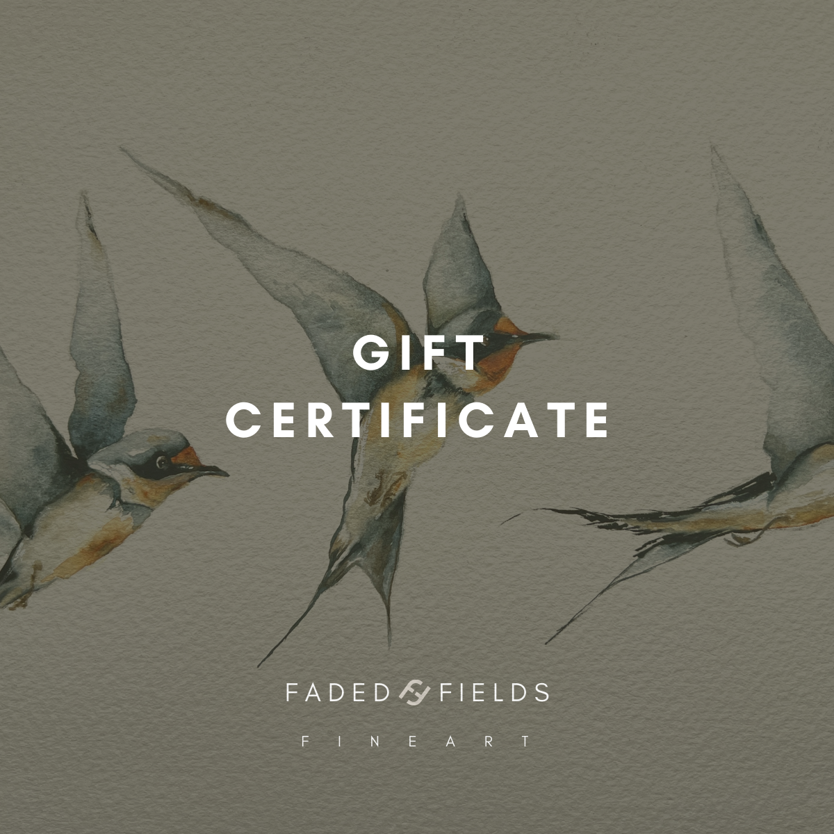 Faded Fields Gift Certificate