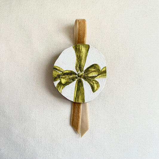 Green Bow Ornament