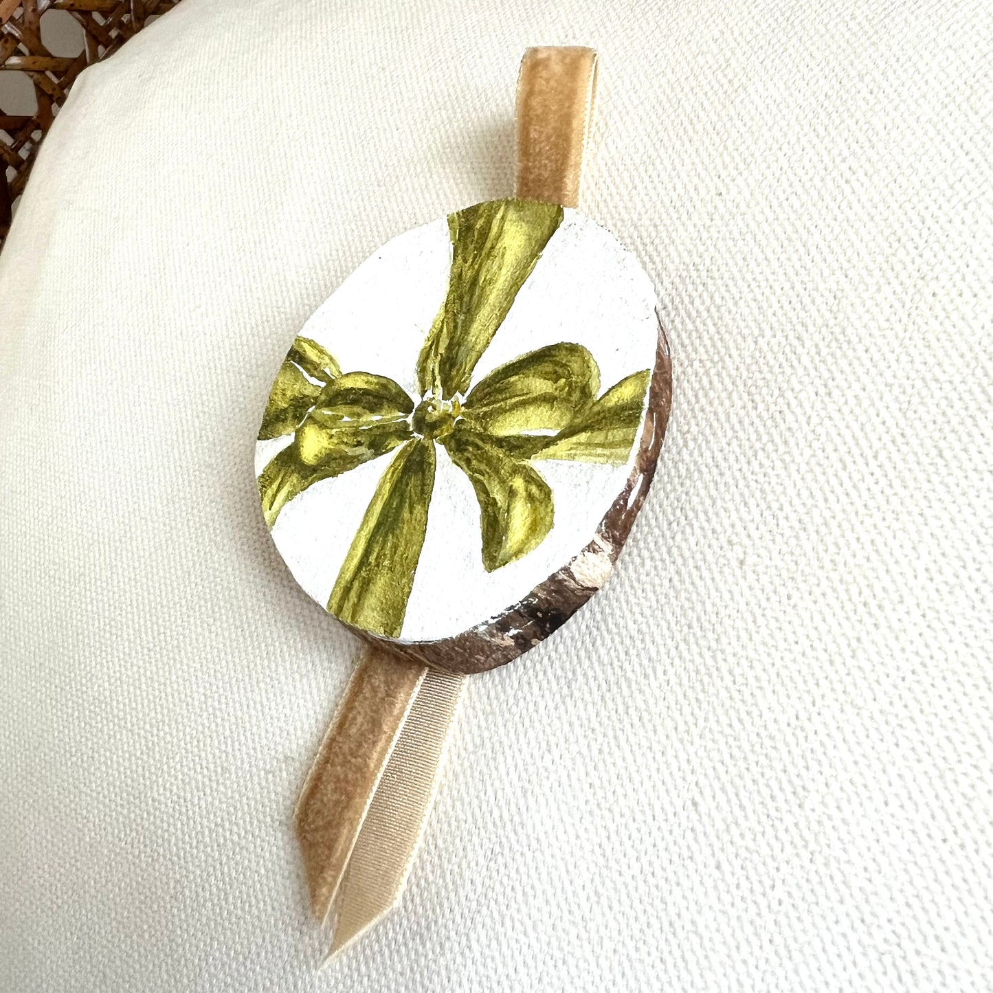 Green Bow Ornament