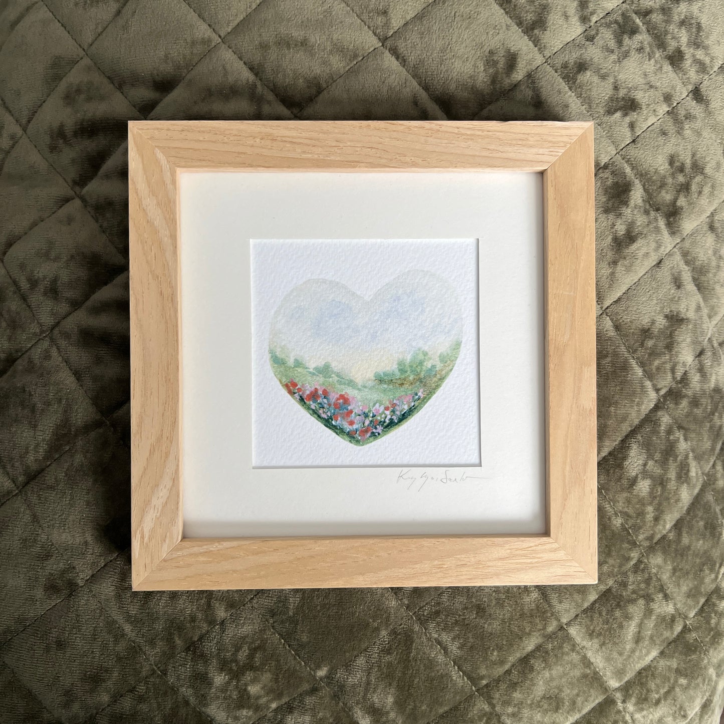 Landscape Heart 02 Framed Print