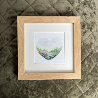 Landscape Heart 02 Framed Print