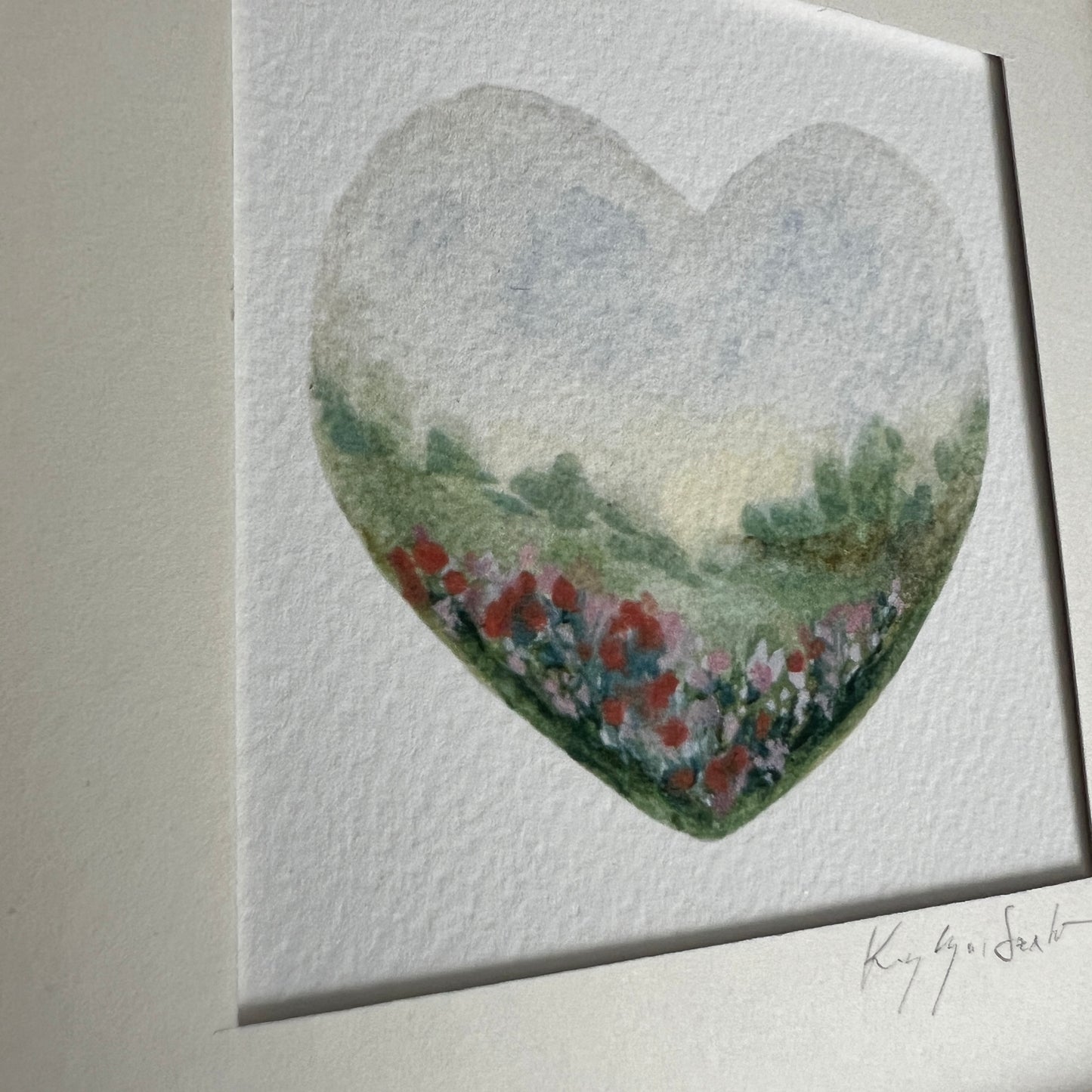 Landscape Heart 02 Framed Print