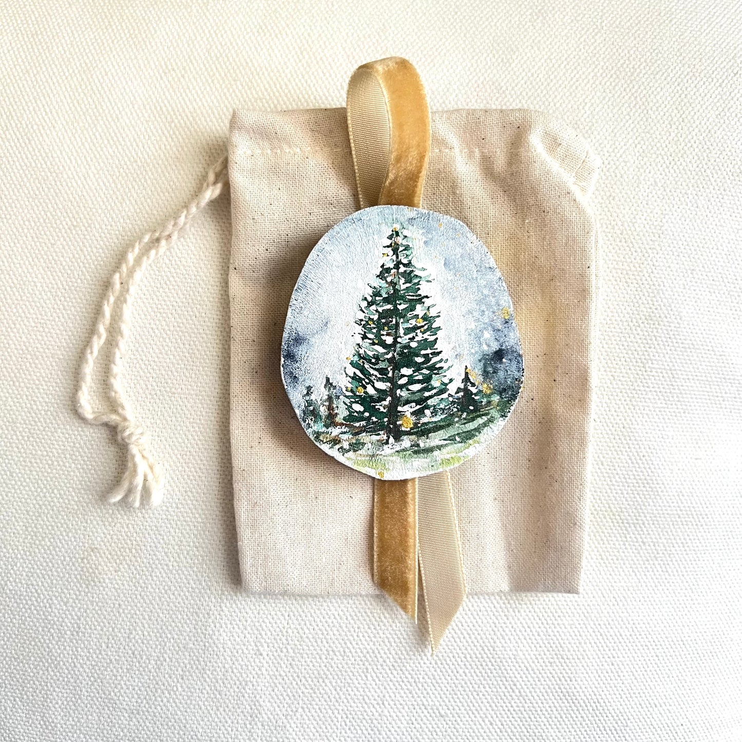 Snowy Pine 02 Ornament