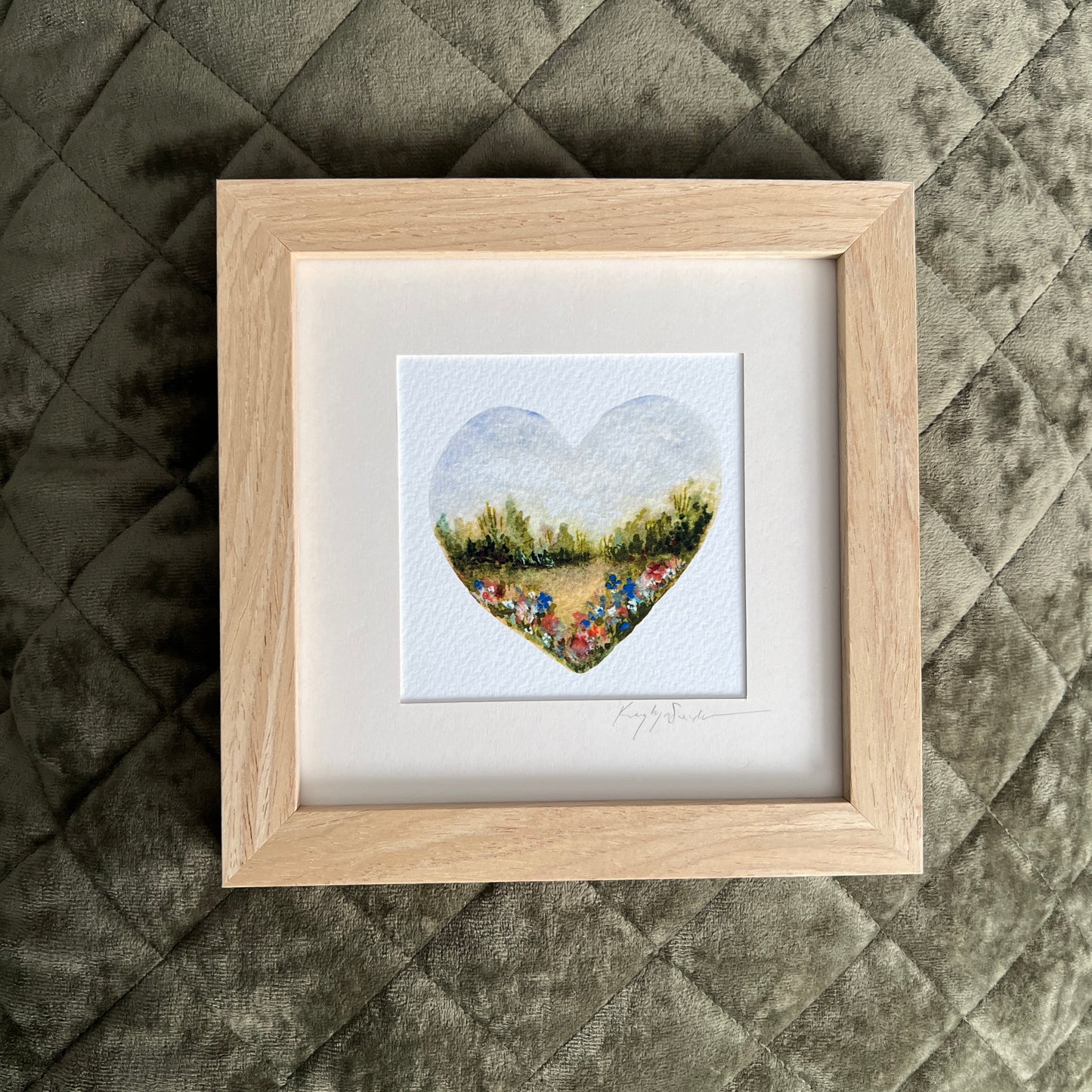 Landscape Heart 01 Framed Print
