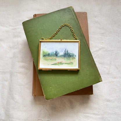 Floating Brass Minis - Blue Landscape