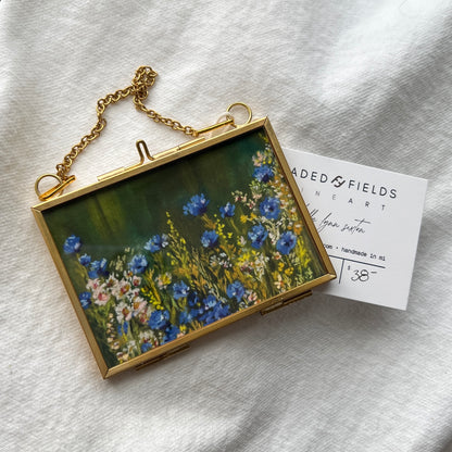 Brass + Glass - Blue Floral