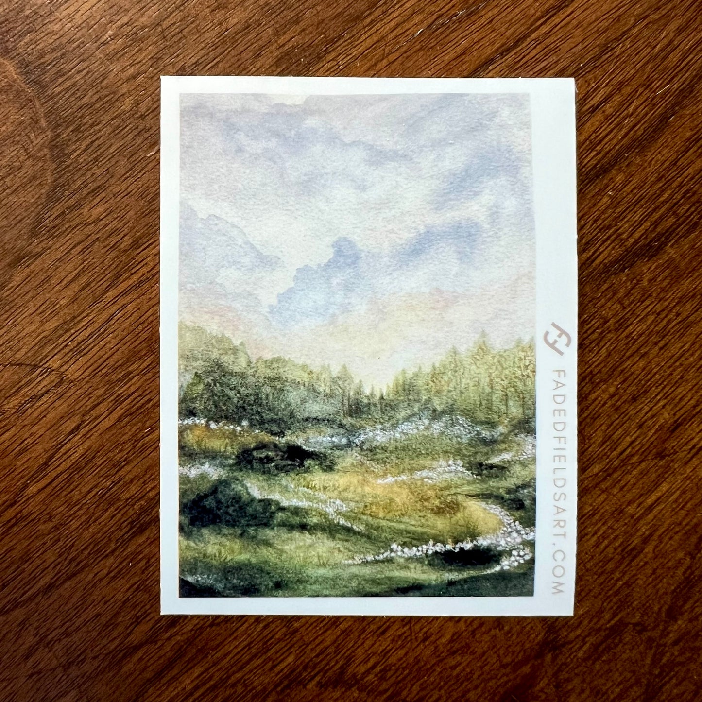 Faded Fields Stickers