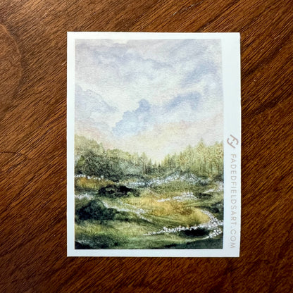 Faded Fields Stickers