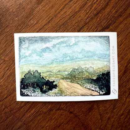 Faded Fields Stickers
