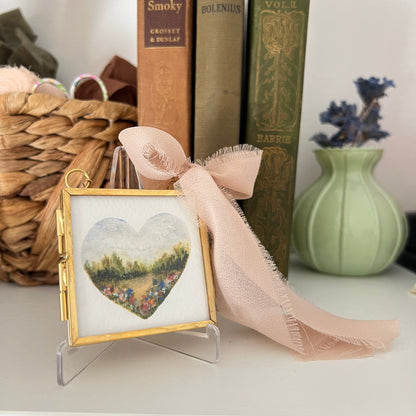 Brass + Glass - Small Landscape Heart