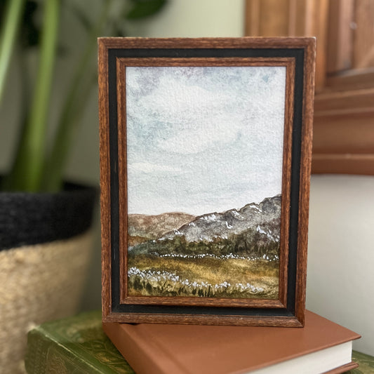 Antique Framed Mountainscape