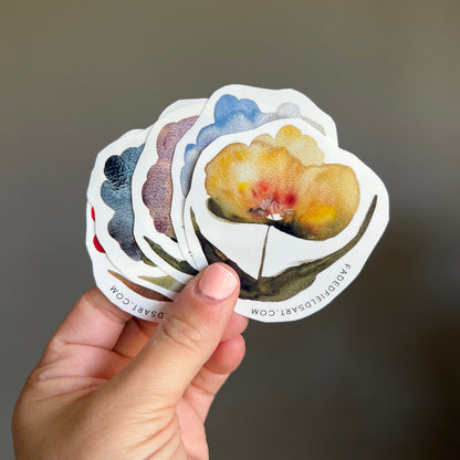 Faded Fields Stickers