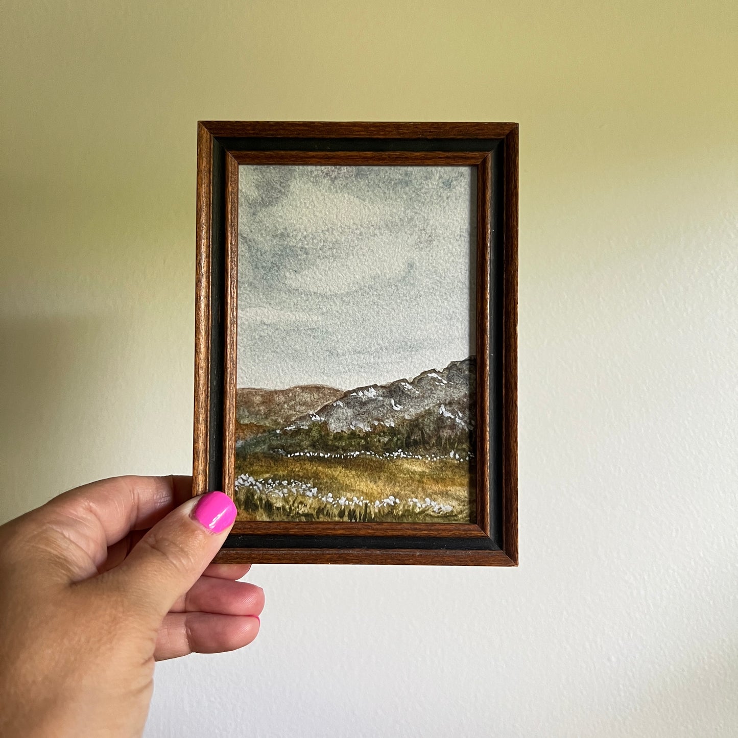 Antique Framed Mountainscape