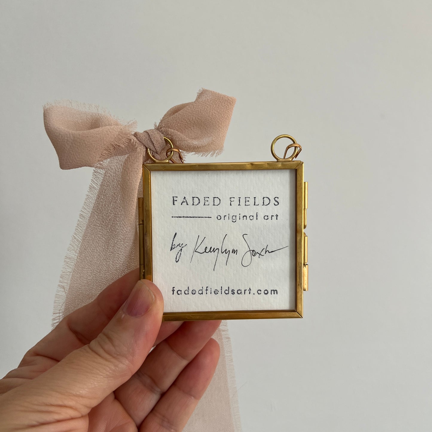 Brass + Glass - Small Landscape Heart