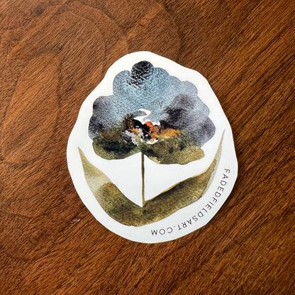 Faded Fields Stickers