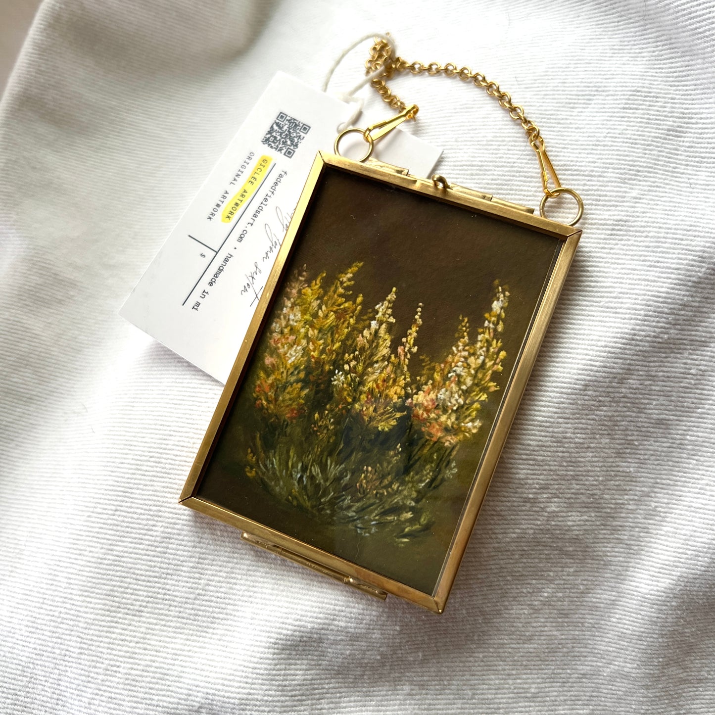 Brass + Glass - Vintage Wild Flowers