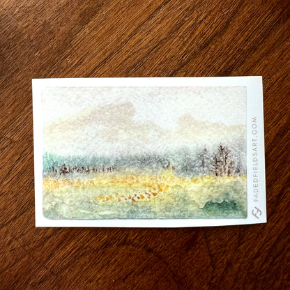 Faded Fields Stickers