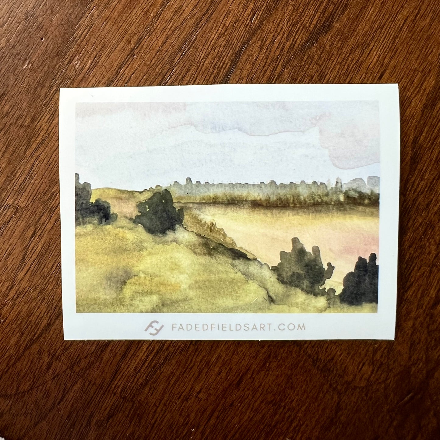 Faded Fields Stickers