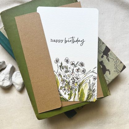 Inspiration Card - Happy Birthday Floral