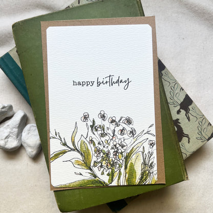Inspiration Card - Happy Birthday Floral