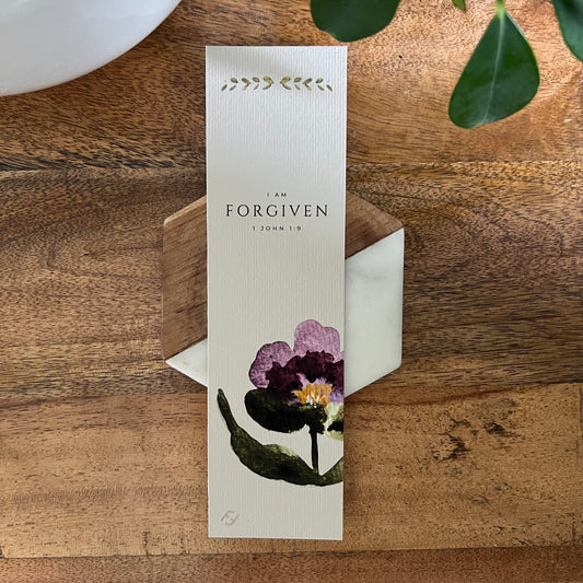 Abide + Bloom Bookmark Set Vol.3 "I Am Forgiven"
