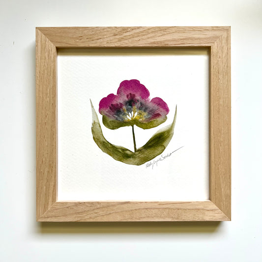 Framed Magenta Bloom