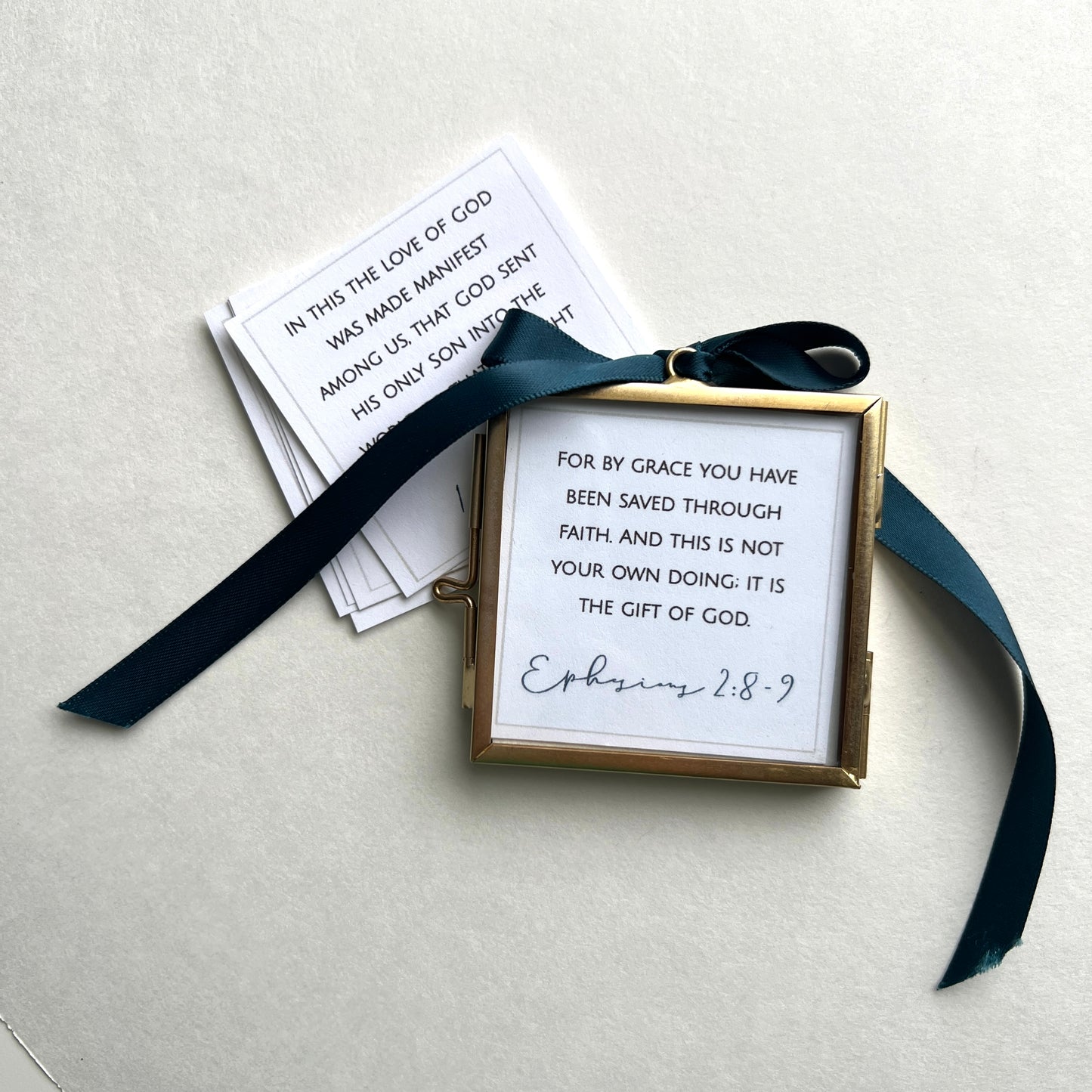 Brass + Glass Ornament - Winter Wonder