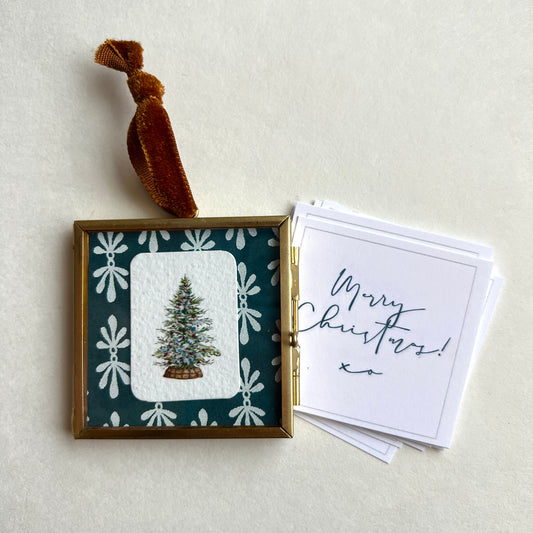 Brass + Glass Ornament - Mini Tree