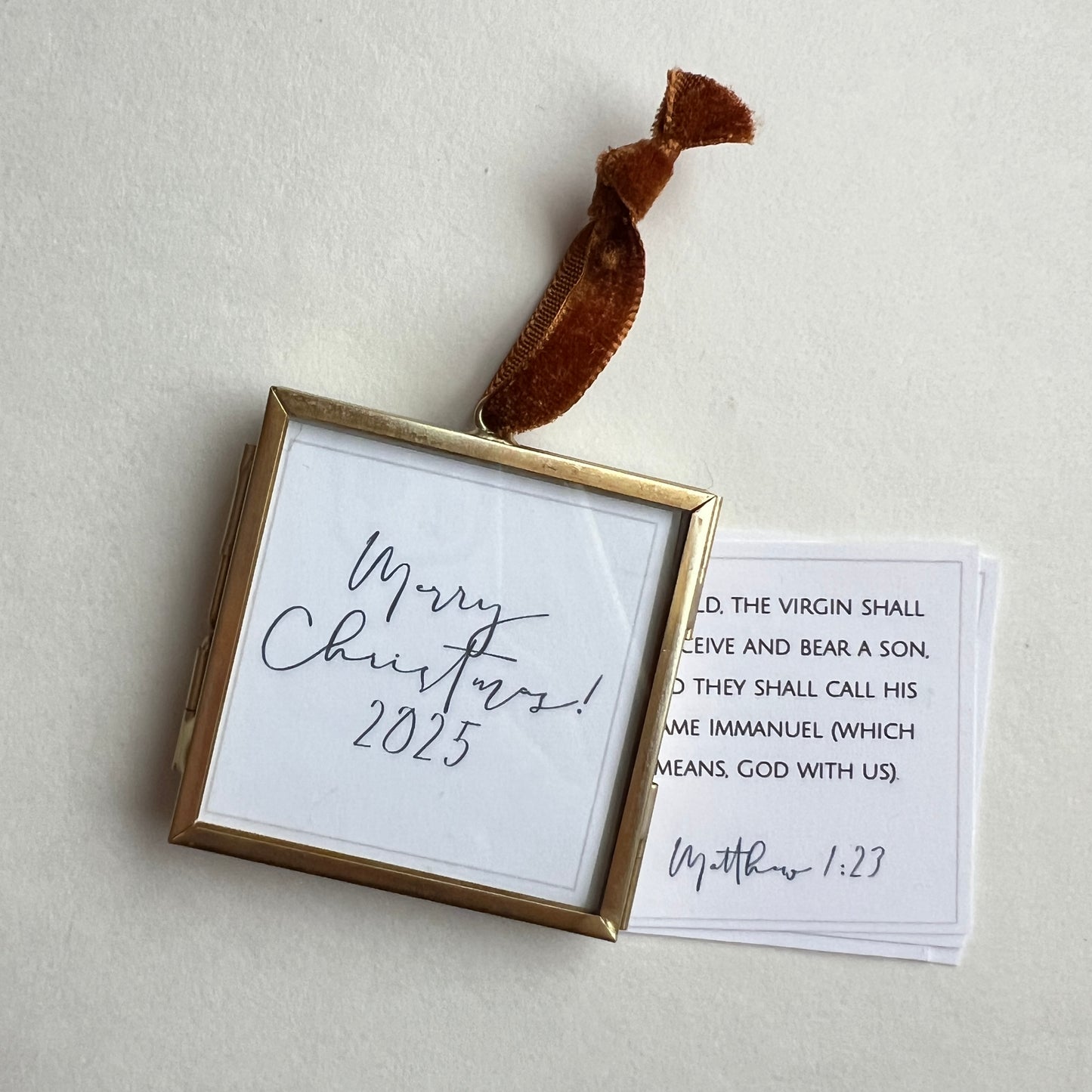 Brass + Glass Ornament - Mini Tree