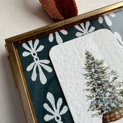 Brass + Glass Ornament - Mini Tree