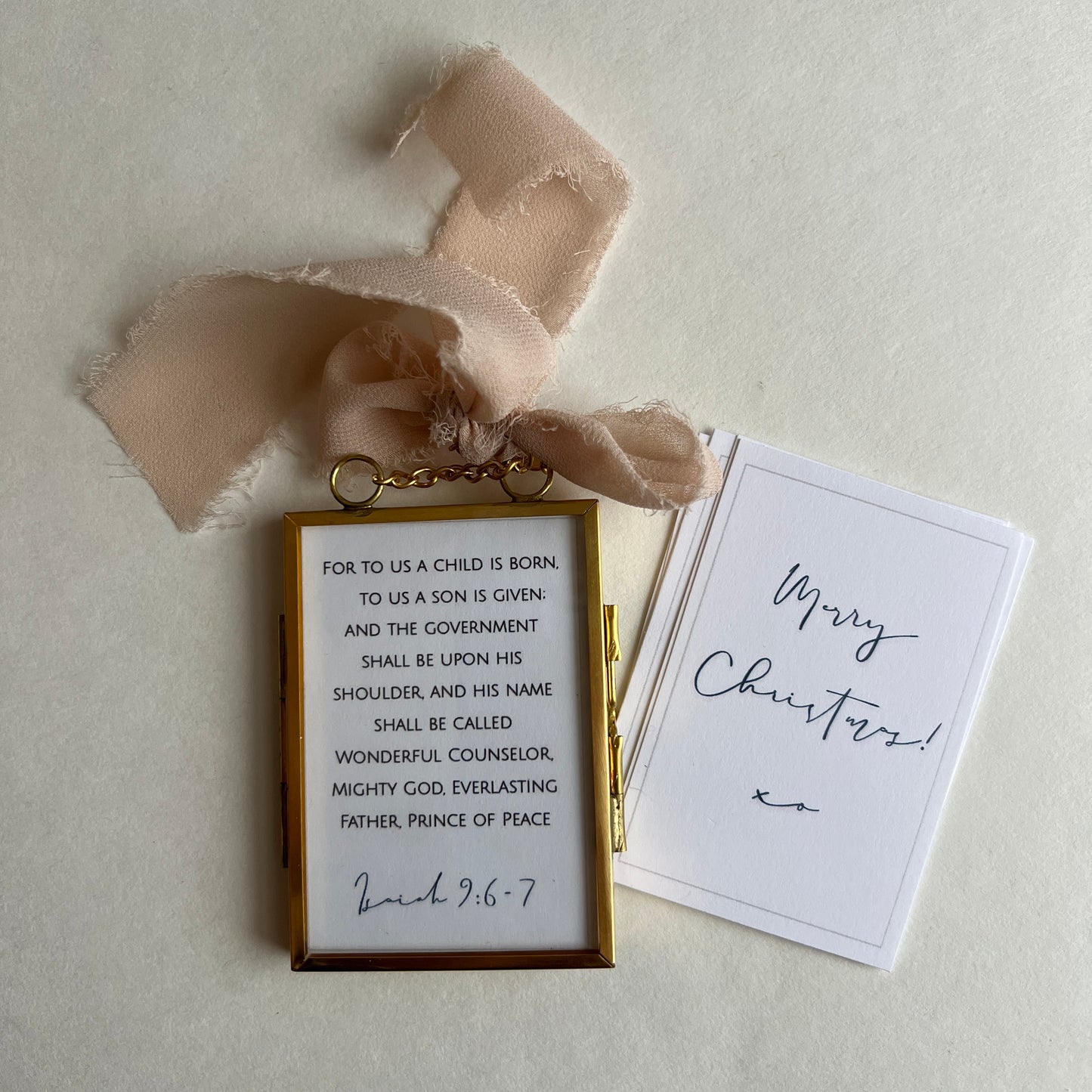 Brass + Glass Ornament + Mountain Top