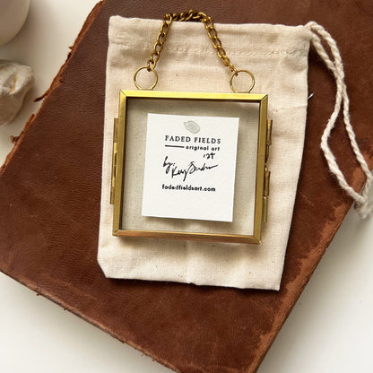 Floating Brass Minis - Pink Tulip