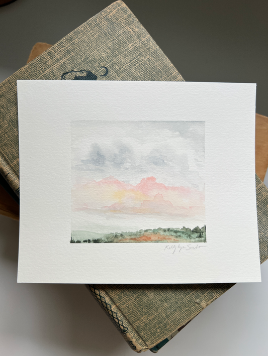 Summer Pink Skies 02 Print