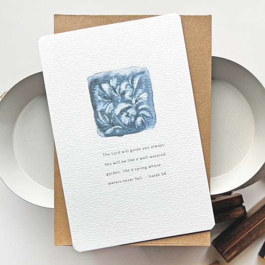 Inspiration Card - Blue Floral